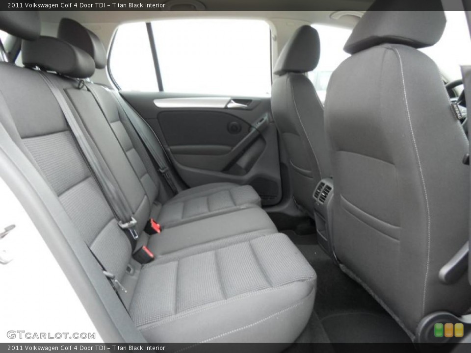 Titan Black Interior Photo for the 2011 Volkswagen Golf 4 Door TDI #45599493