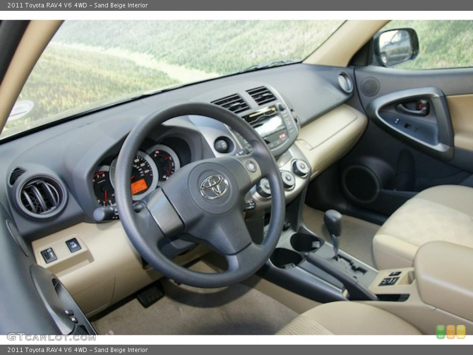 Sand Beige Interior Photo for the 2011 Toyota RAV4 V6 4WD #45600337