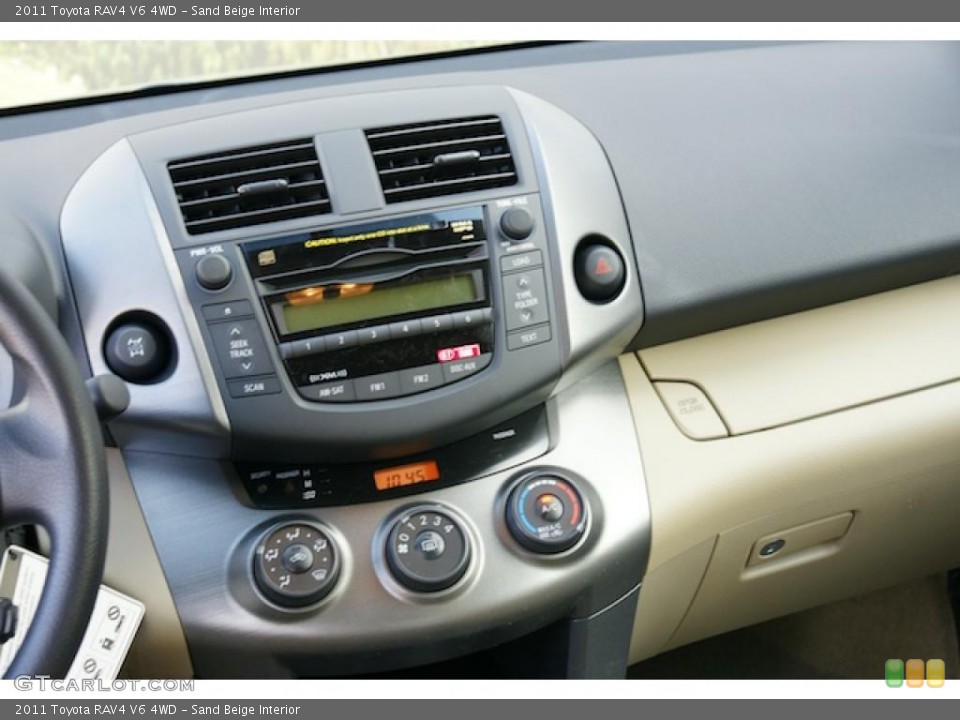 Sand Beige Interior Controls for the 2011 Toyota RAV4 V6 4WD #45600353