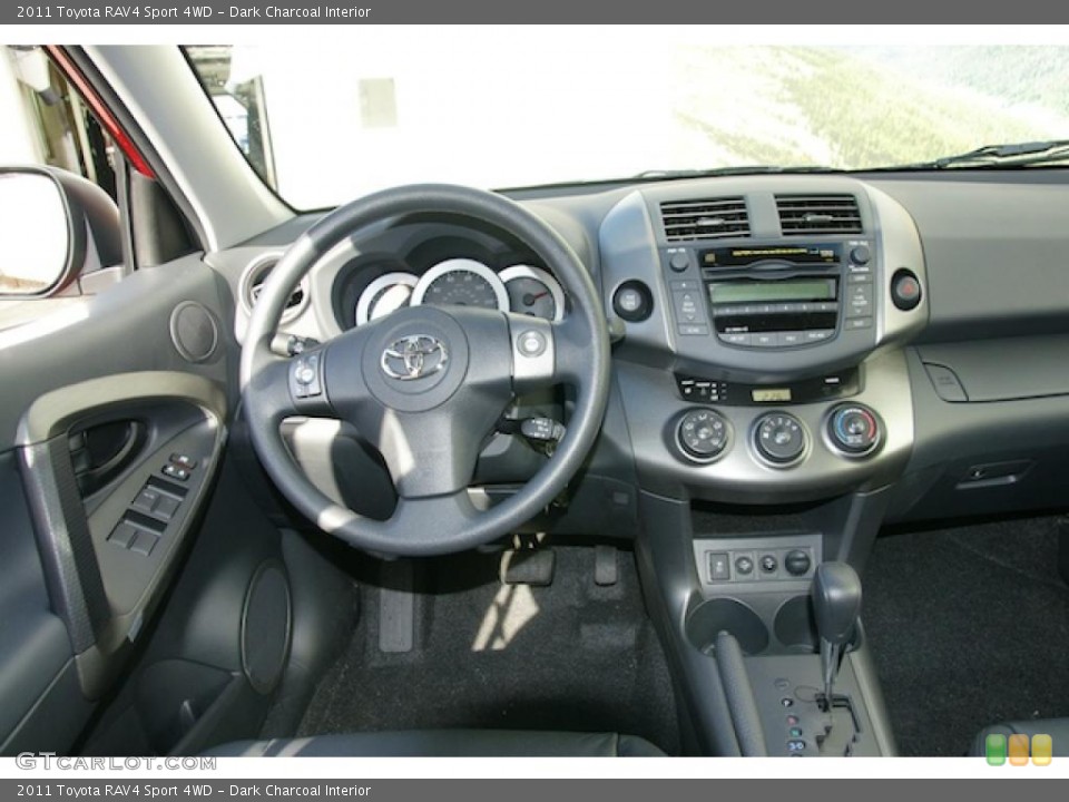 Dark Charcoal Interior Dashboard for the 2011 Toyota RAV4 Sport 4WD #45601653