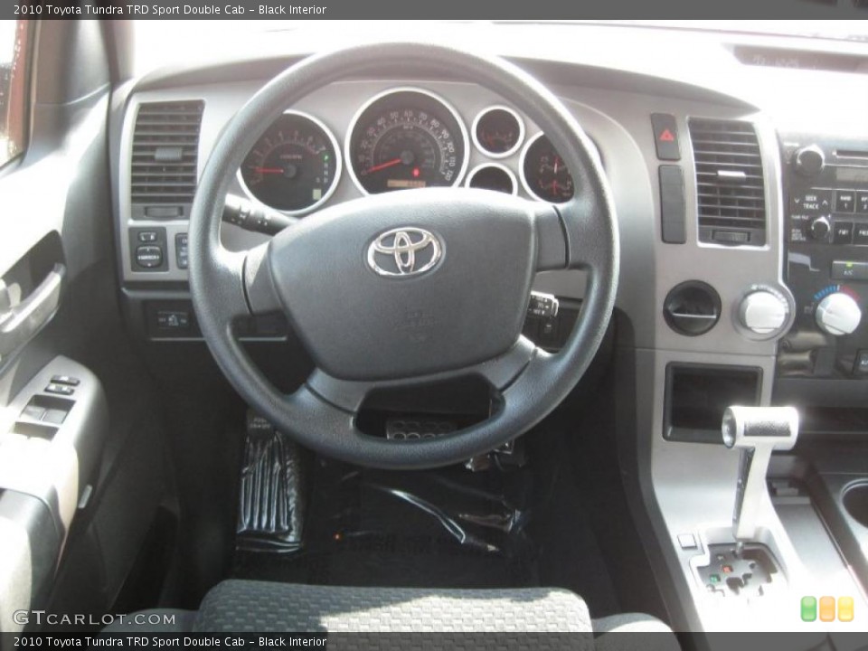 Black Interior Steering Wheel for the 2010 Toyota Tundra TRD Sport Double Cab #45605642