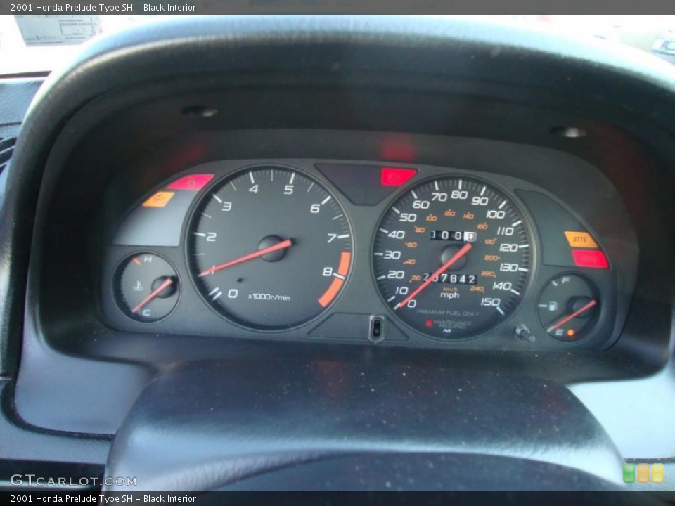 Black Interior Gauges for the 2001 Honda Prelude Type SH #45607765