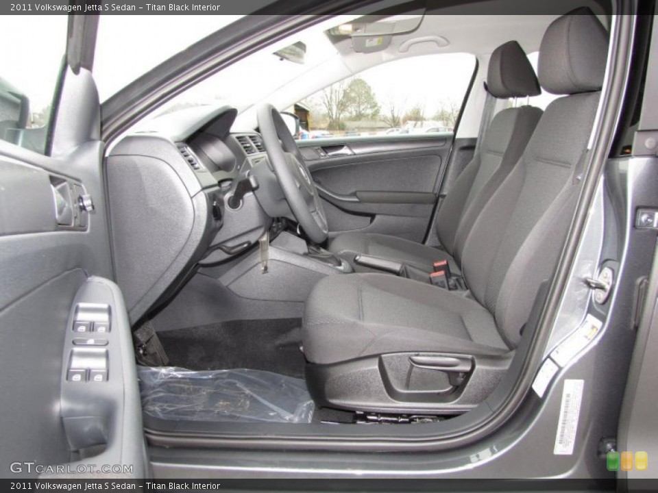 Titan Black Interior Photo for the 2011 Volkswagen Jetta S Sedan #45609474
