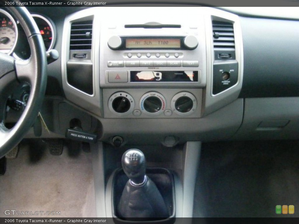 Graphite Gray Interior Controls for the 2006 Toyota Tacoma X-Runner #45609562