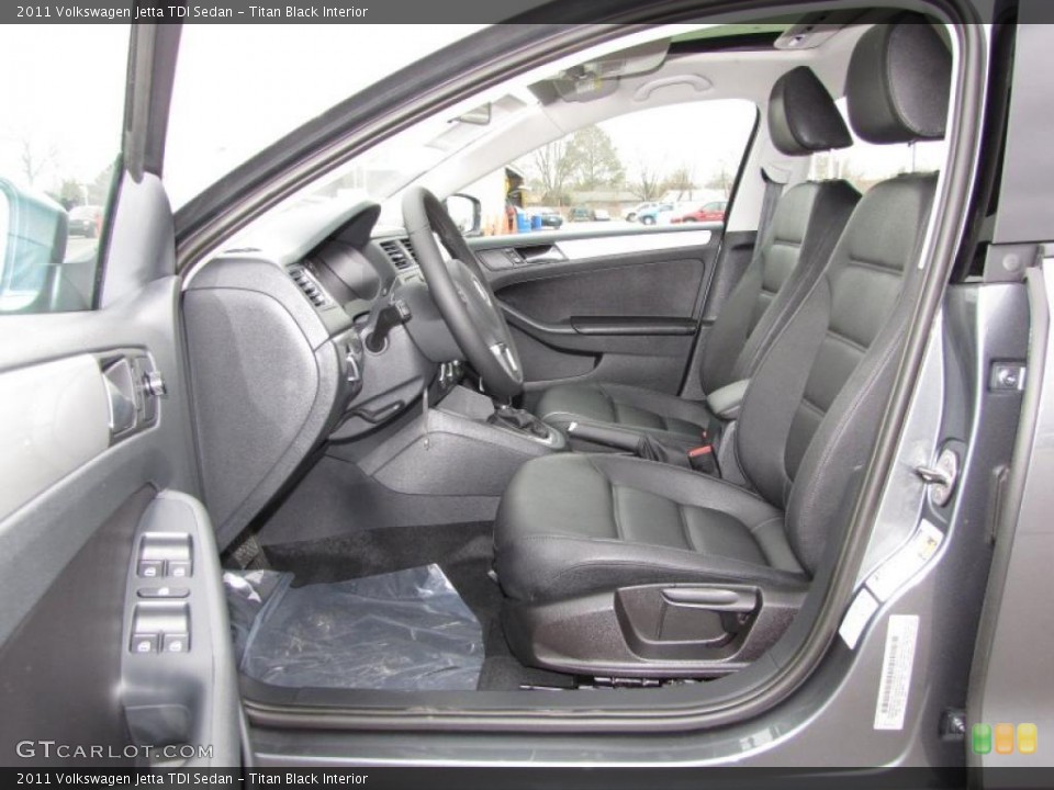 Titan Black Interior Photo for the 2011 Volkswagen Jetta TDI Sedan #45609679