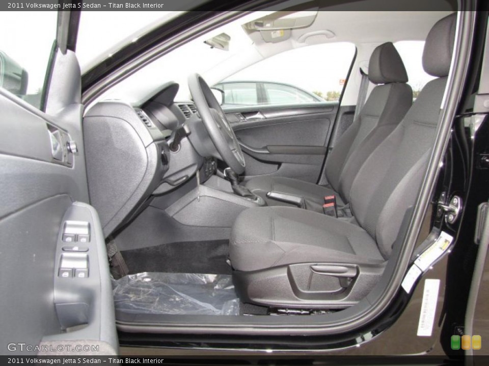 Titan Black Interior Photo for the 2011 Volkswagen Jetta S Sedan #45610014