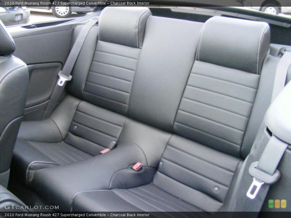 Charcoal Black Interior Photo for the 2010 Ford Mustang Roush 427 Supercharged Convertible #45610963