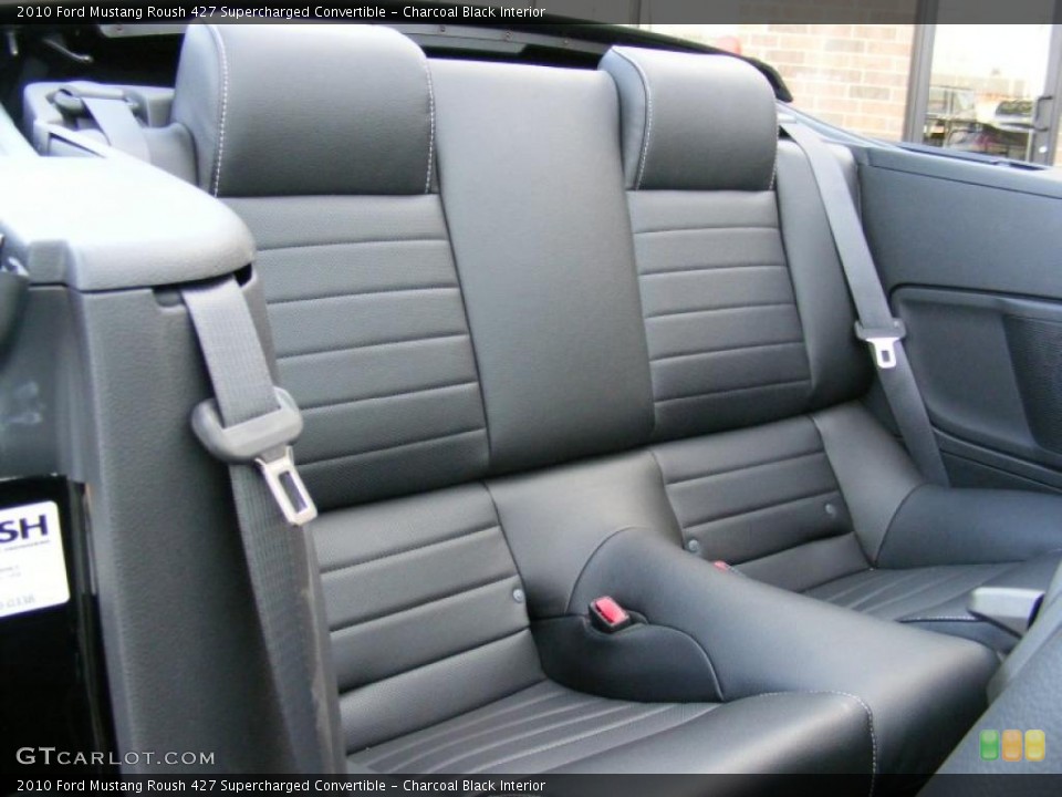Charcoal Black Interior Photo for the 2010 Ford Mustang Roush 427 Supercharged Convertible #45610975