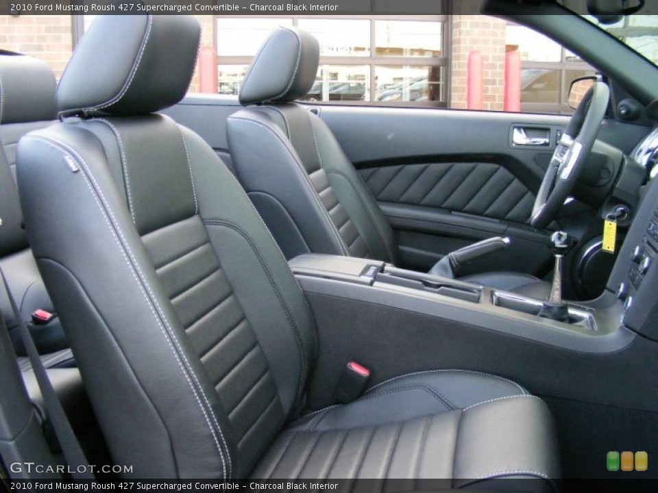 Charcoal Black Interior Photo for the 2010 Ford Mustang Roush 427 Supercharged Convertible #45610980
