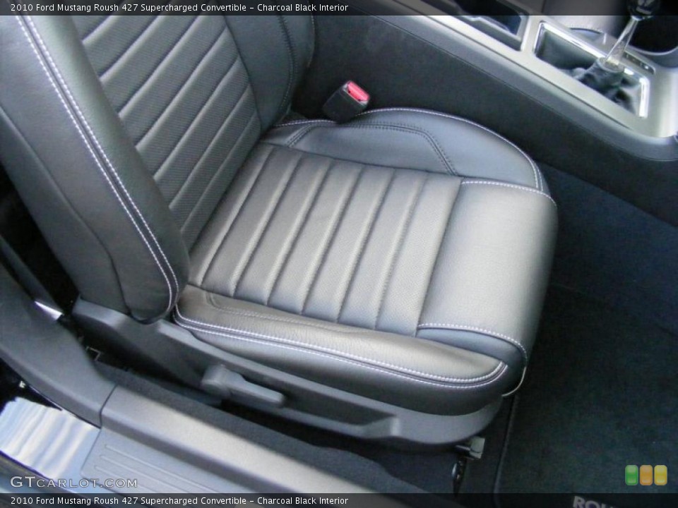 Charcoal Black Interior Photo for the 2010 Ford Mustang Roush 427 Supercharged Convertible #45610991