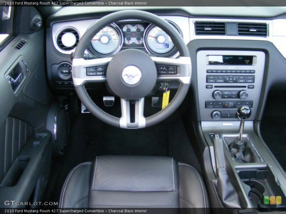 Charcoal Black Interior Dashboard for the 2010 Ford Mustang Roush 427 Supercharged Convertible #45611003