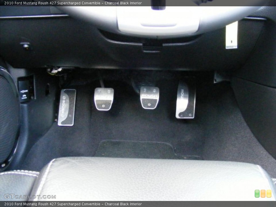 Charcoal Black Interior Controls for the 2010 Ford Mustang Roush 427 Supercharged Convertible #45611029