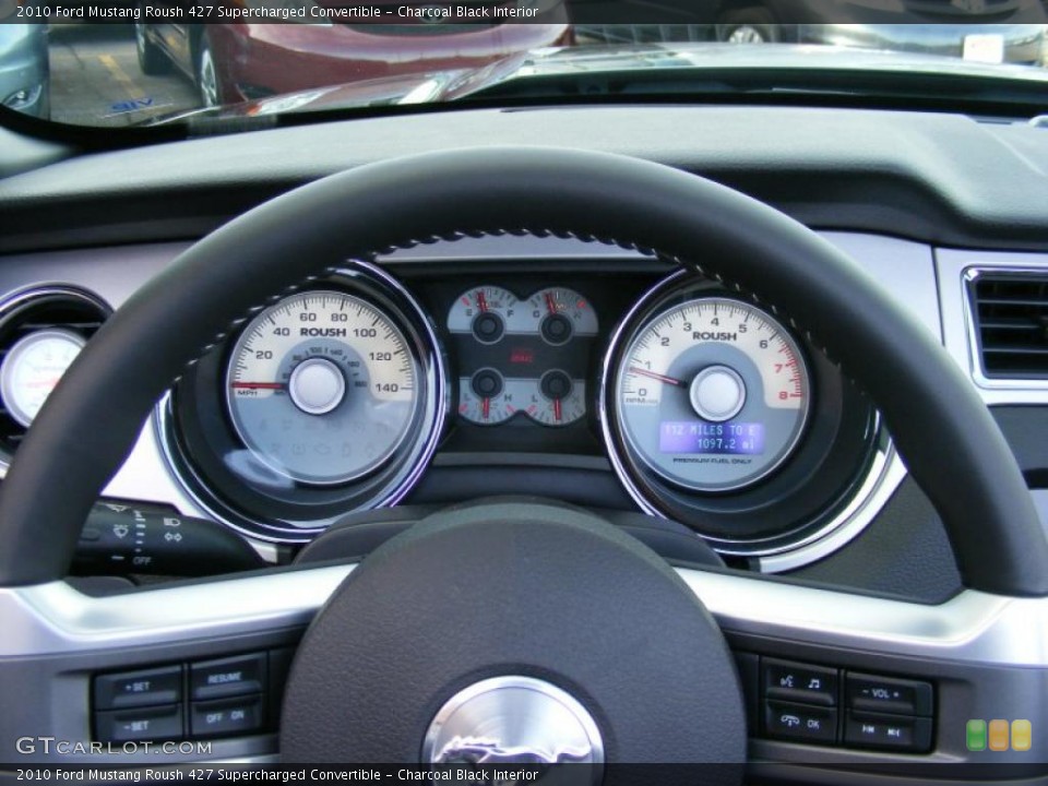 Charcoal Black Interior Gauges for the 2010 Ford Mustang Roush 427 Supercharged Convertible #45611051