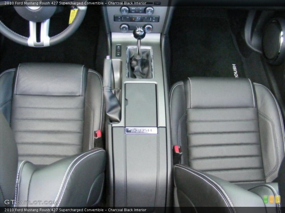 Charcoal Black Interior Photo for the 2010 Ford Mustang Roush 427 Supercharged Convertible #45611155