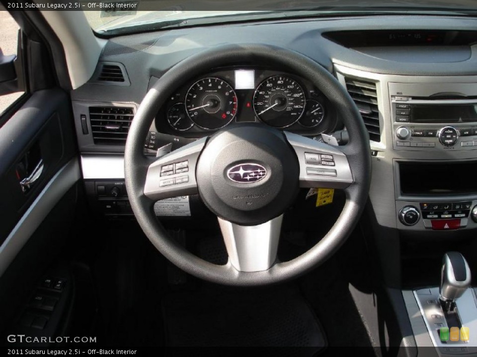 Off-Black Interior Steering Wheel for the 2011 Subaru Legacy 2.5i #45611455