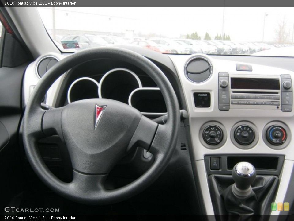 Ebony Interior Dashboard for the 2010 Pontiac Vibe 1.8L #45611673