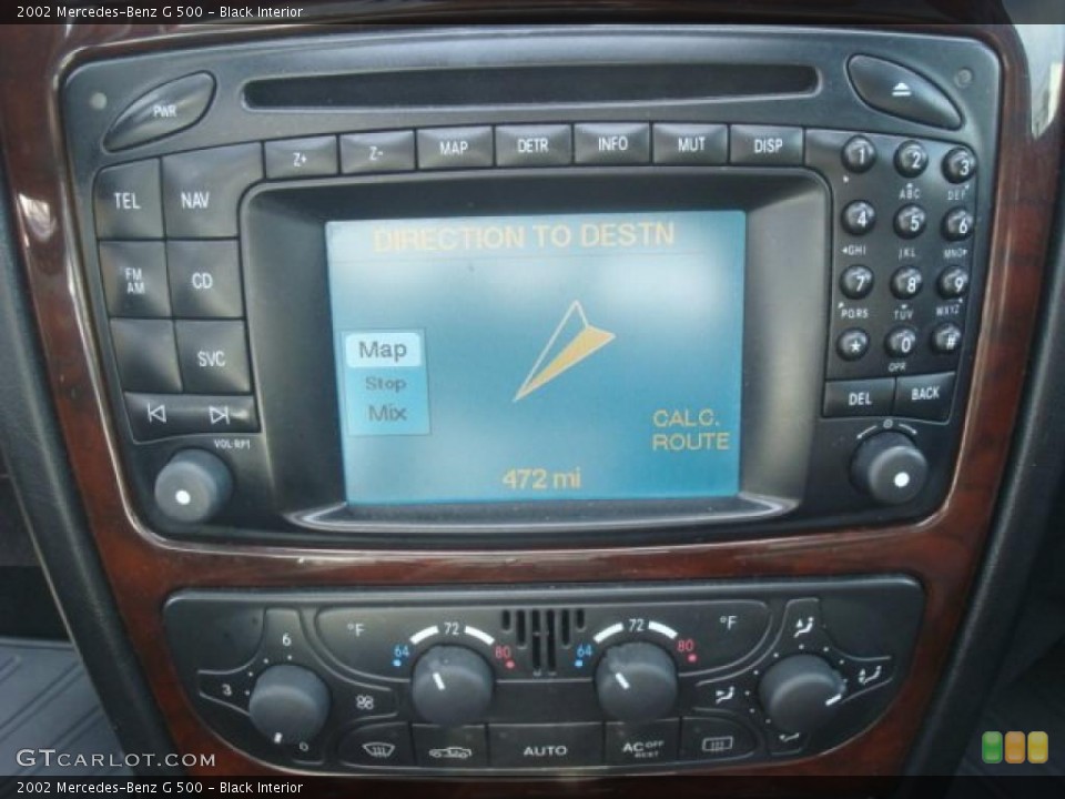 Black Interior Controls for the 2002 Mercedes-Benz G 500 #45612431