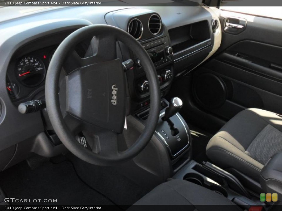 Dark Slate Gray Interior Prime Interior for the 2010 Jeep Compass Sport 4x4 #45615408