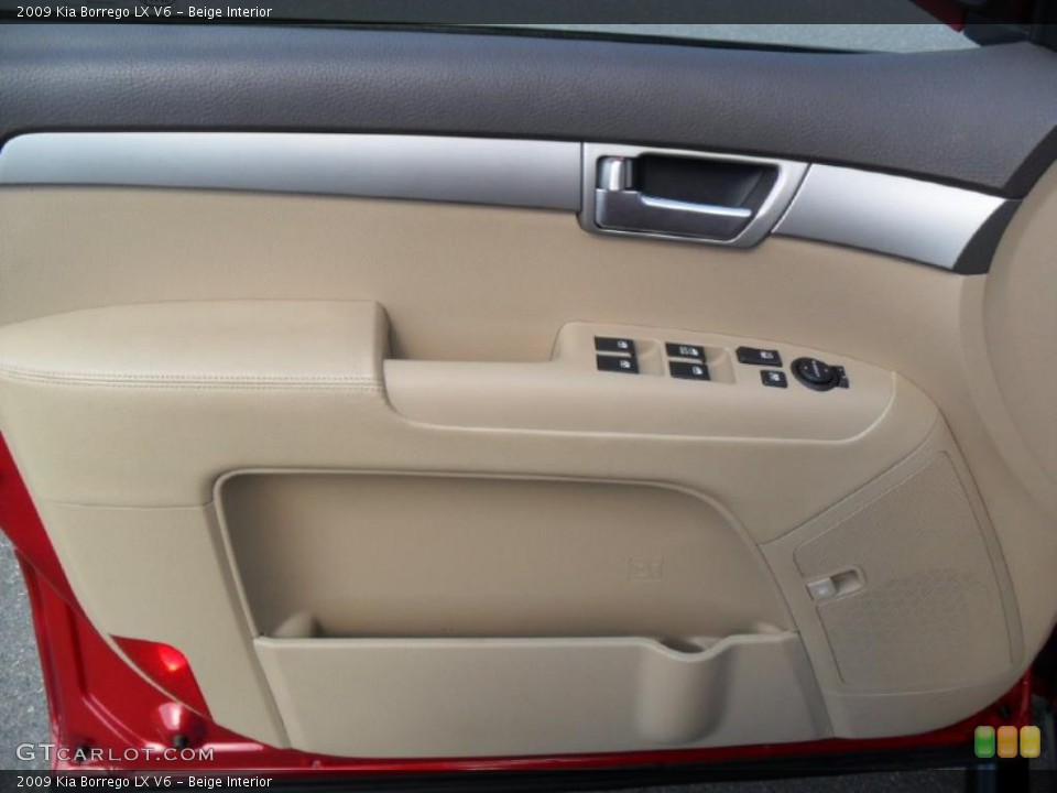 Beige Interior Door Panel for the 2009 Kia Borrego LX V6 #45615660