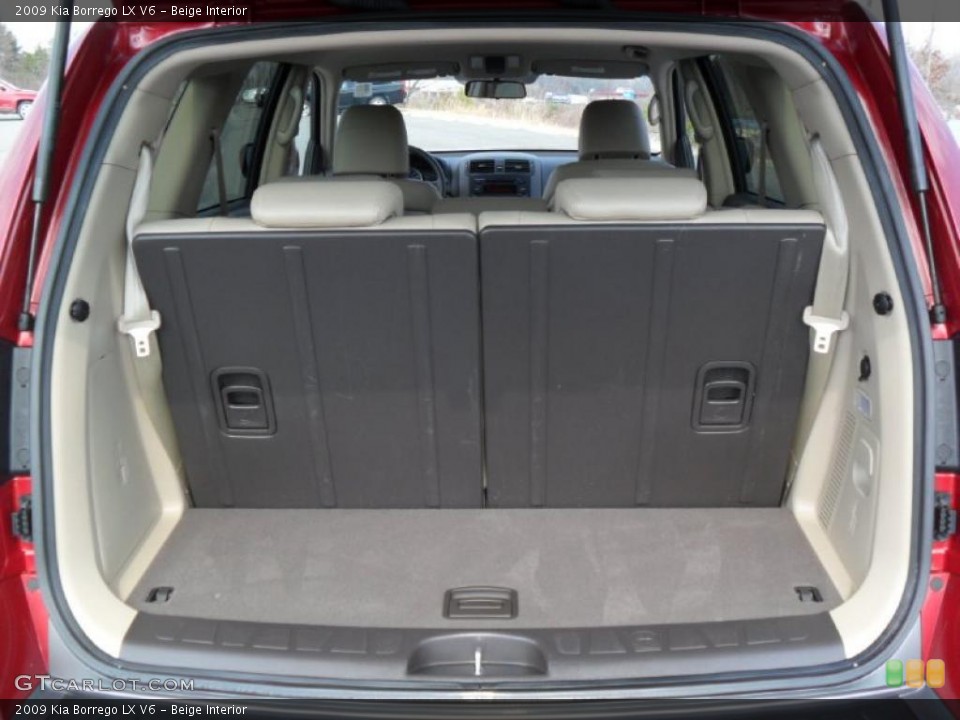 Beige Interior Trunk for the 2009 Kia Borrego LX V6 #45615744