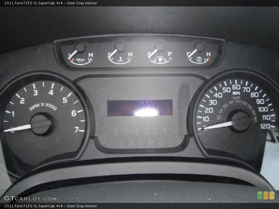Steel Gray Interior Gauges for the 2011 Ford F150 XL SuperCab 4x4 #45617136