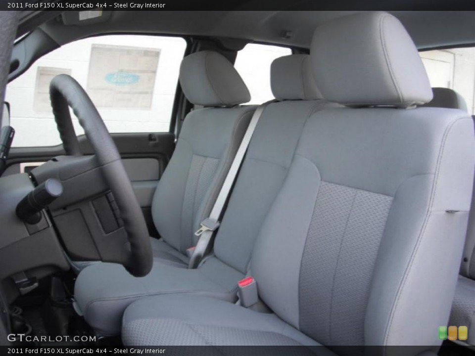 Steel Gray Interior Photo for the 2011 Ford F150 XL SuperCab 4x4 #45617172