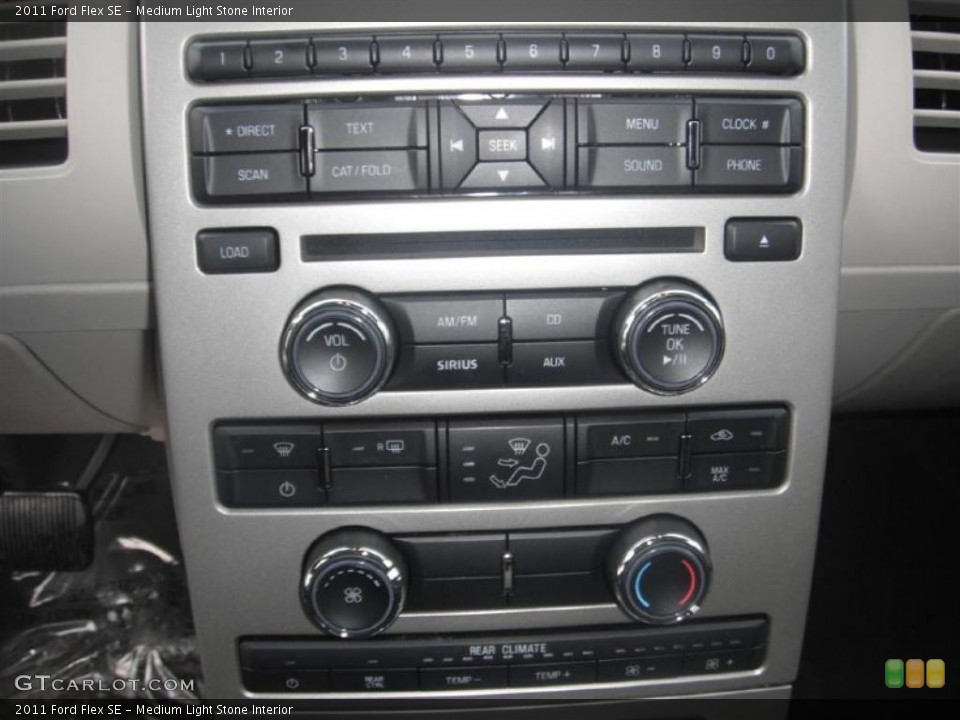 Medium Light Stone Interior Controls for the 2011 Ford Flex SE #45617296