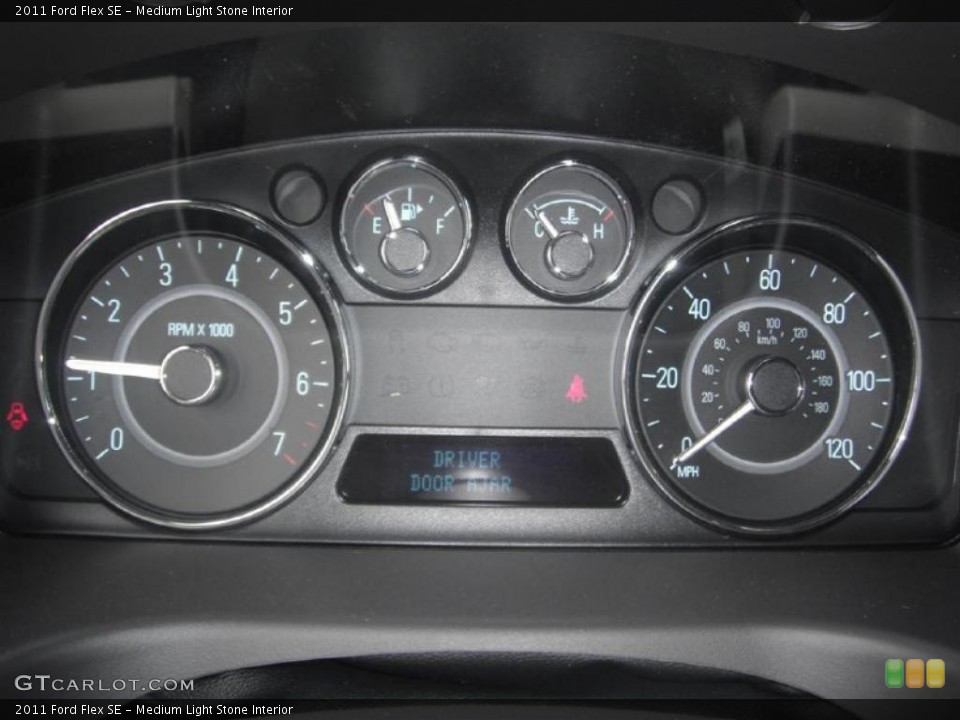 Medium Light Stone Interior Gauges for the 2011 Ford Flex SE #45617392