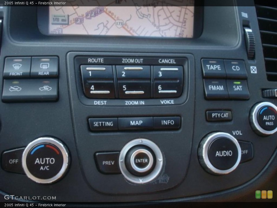 Firebrick Interior Controls for the 2005 Infiniti Q 45 #45617568