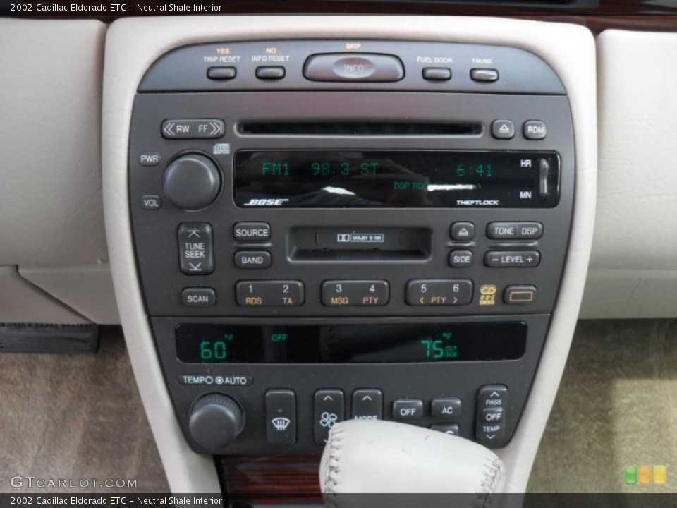 Neutral Shale Interior Controls for the 2002 Cadillac Eldorado ETC #45618364