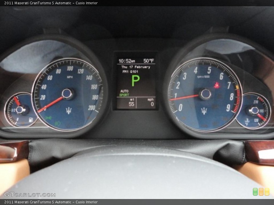 Cuoio Interior Gauges for the 2011 Maserati GranTurismo S Automatic #45619416