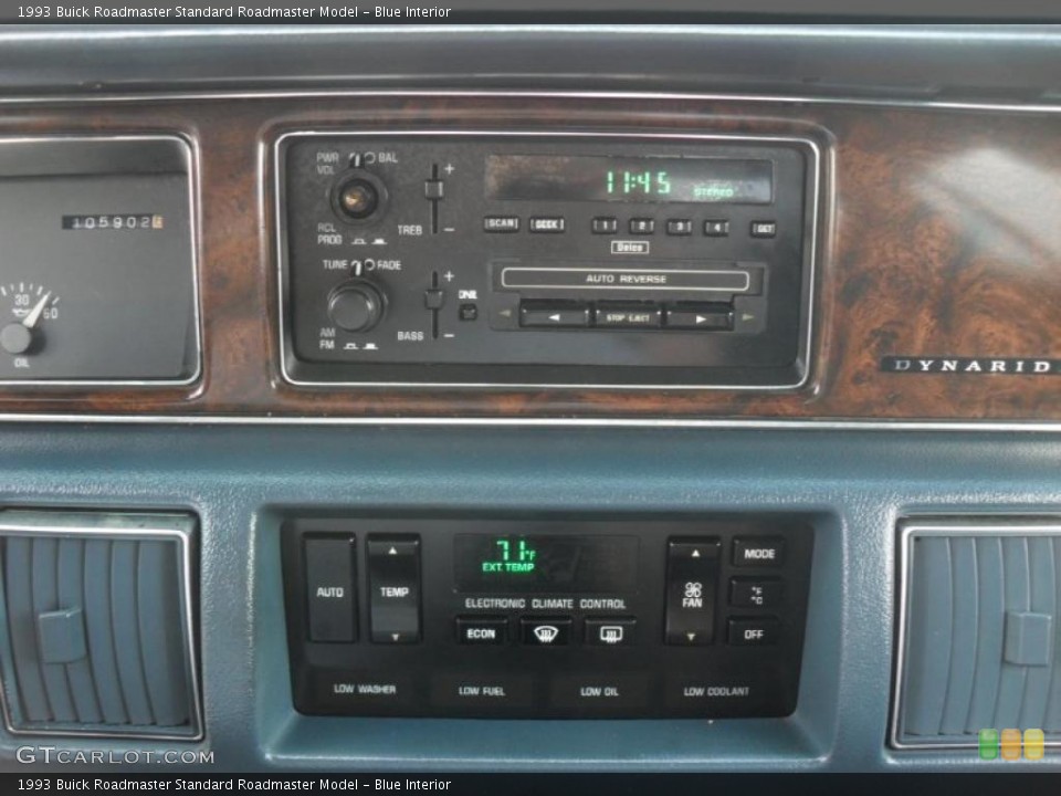 Blue Interior Controls for the 1993 Buick Roadmaster  #45619536