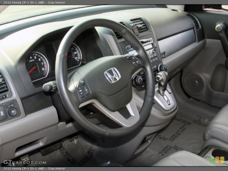 Gray Interior Dashboard for the 2010 Honda CR-V EX-L AWD #45625582