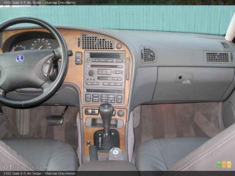 Charcoal Grey Interior Dashboard for the 2002 Saab 9-5 Arc Sedan #45627181