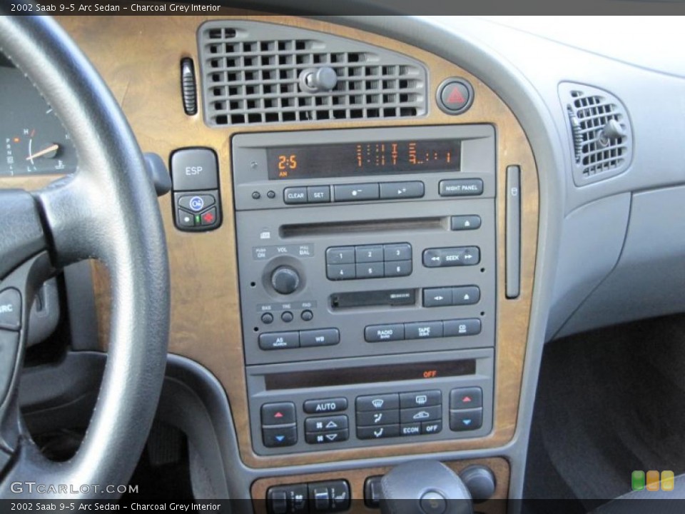 Charcoal Grey Interior Controls for the 2002 Saab 9-5 Arc Sedan #45627197