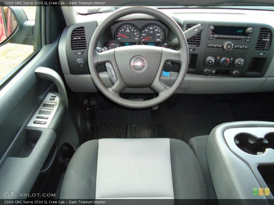Dark Titanium Interior Dashboard for the 2009 GMC Sierra 1500 SL Crew Cab #45629868