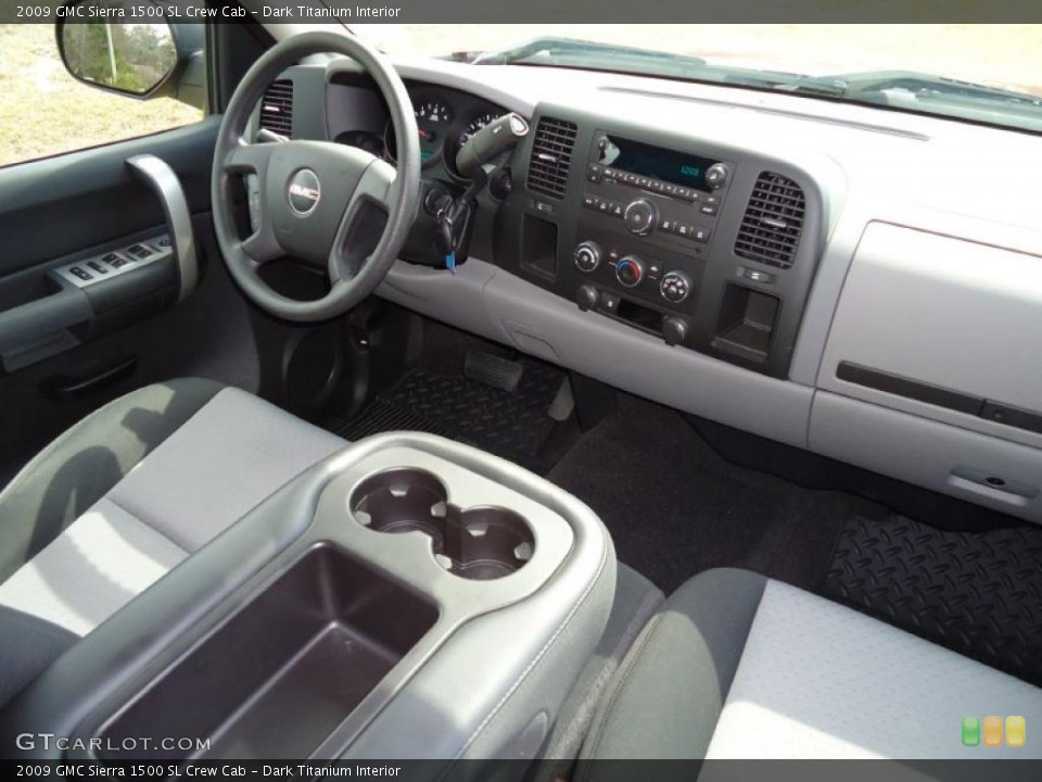 Dark Titanium Interior Dashboard for the 2009 GMC Sierra 1500 SL Crew Cab #45629908