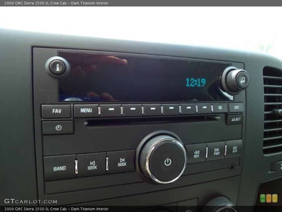 Dark Titanium Interior Controls for the 2009 GMC Sierra 1500 SL Crew Cab #45630082
