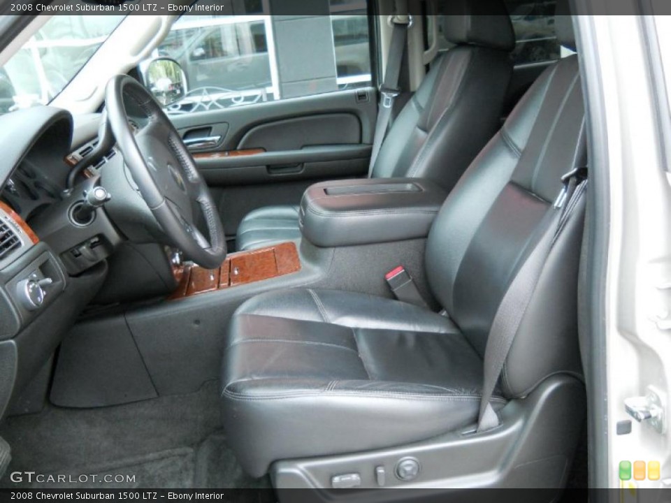 Ebony Interior Photo for the 2008 Chevrolet Suburban 1500 LTZ #45630769