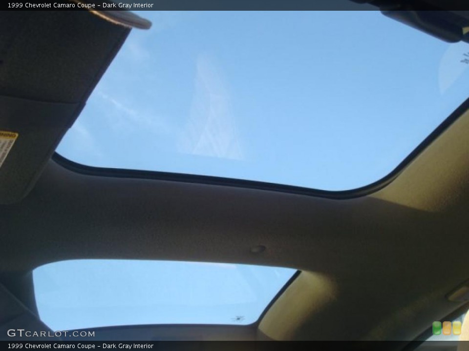 Dark Gray Interior Sunroof for the 1999 Chevrolet Camaro Coupe #45631557