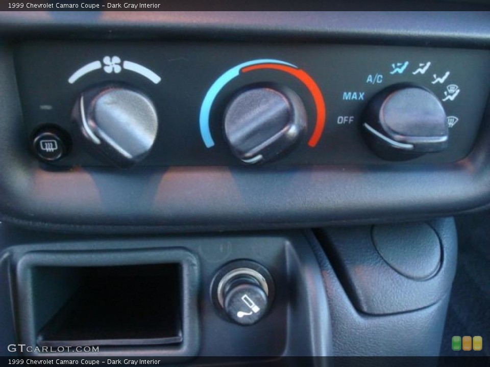 Dark Gray Interior Controls for the 1999 Chevrolet Camaro Coupe #45631589