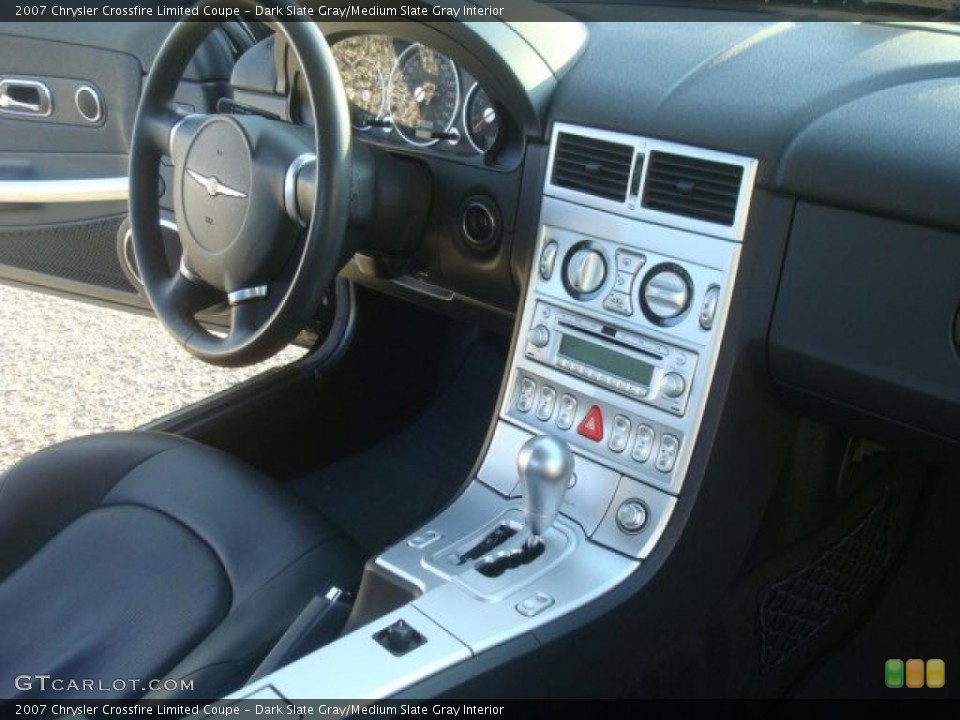 Dark Slate Gray/Medium Slate Gray Interior Controls for the 2007 Chrysler Crossfire Limited Coupe #45632309