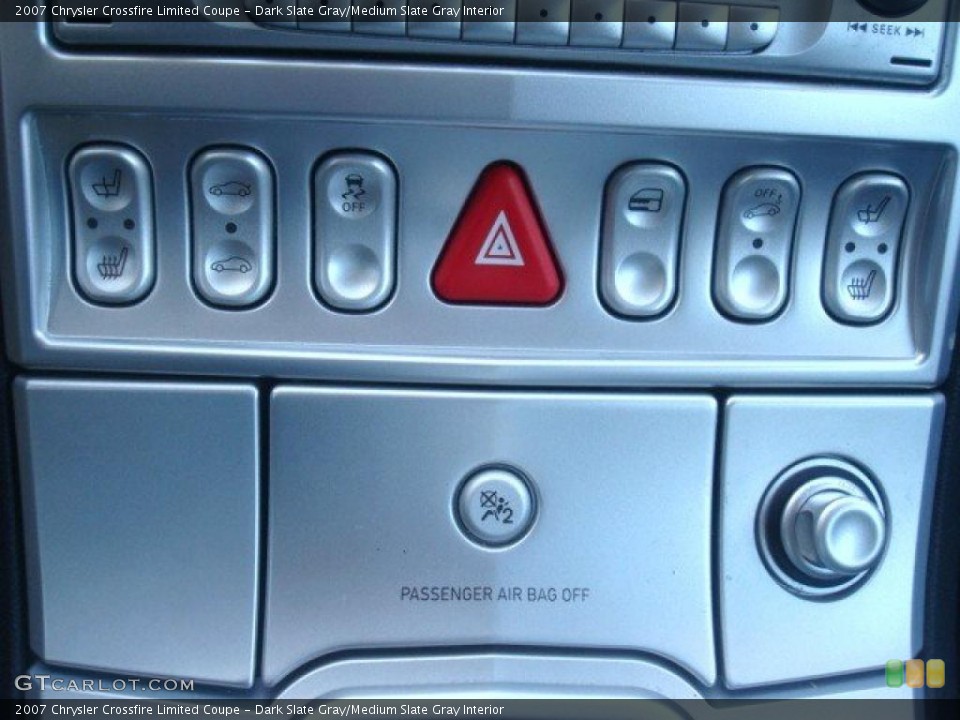 Dark Slate Gray/Medium Slate Gray Interior Controls for the 2007 Chrysler Crossfire Limited Coupe #45632321