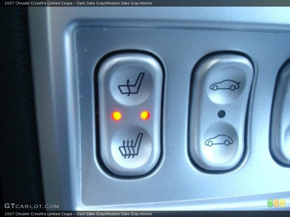 Dark Slate Gray/Medium Slate Gray Interior Controls for the 2007 Chrysler Crossfire Limited Coupe #45632325