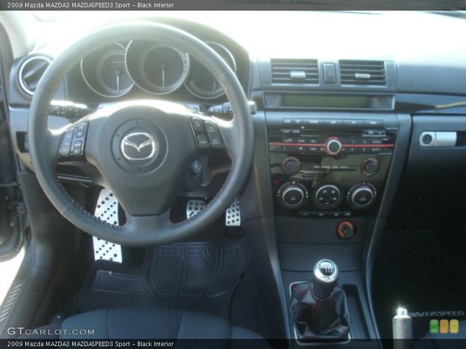 Black Interior Dashboard for the 2009 Mazda MAZDA3 MAZDASPEED3 Sport #45632446