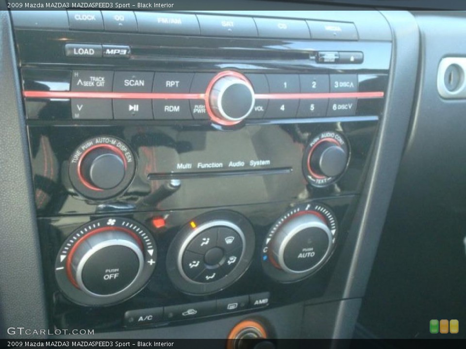 Black Interior Controls for the 2009 Mazda MAZDA3 MAZDASPEED3 Sport #45632504