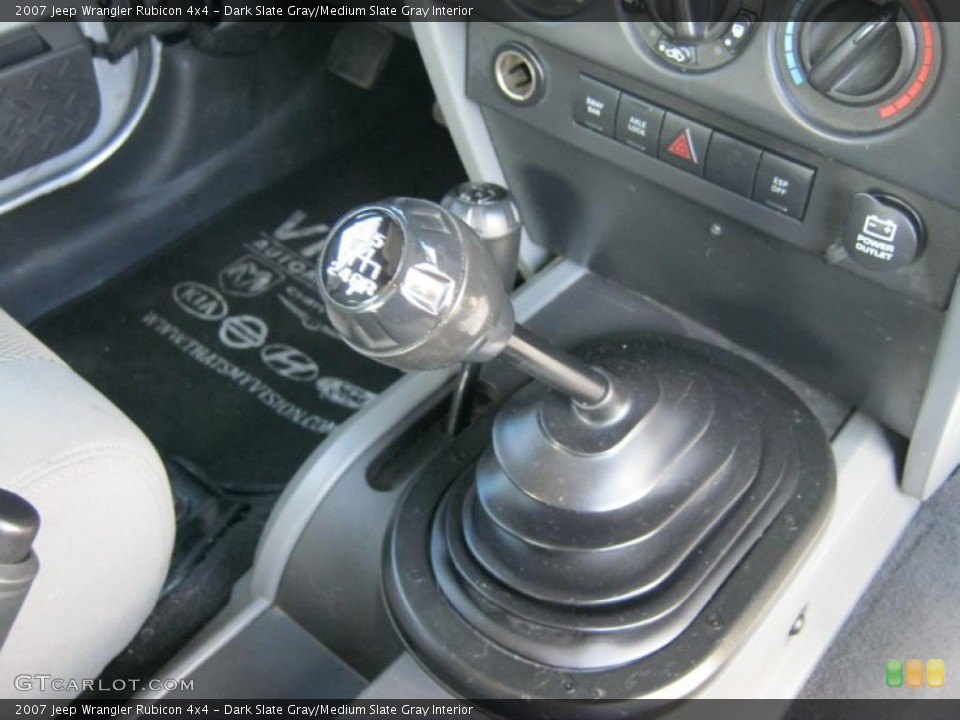 Dark Slate Gray/Medium Slate Gray Interior Transmission for the 2007 Jeep Wrangler Rubicon 4x4 #45633737