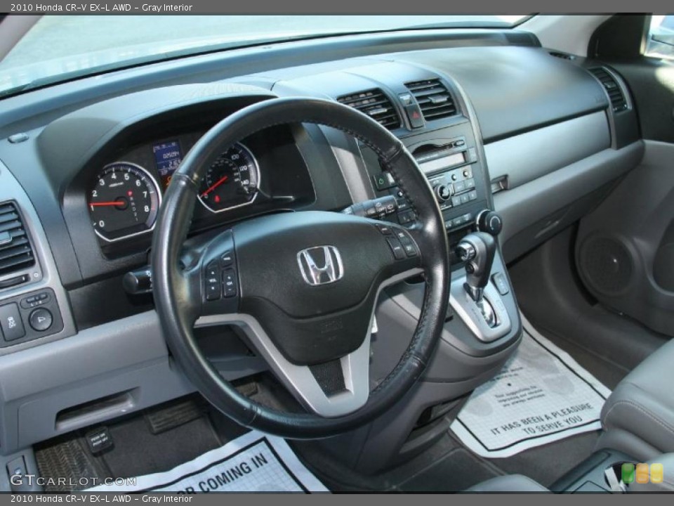 Gray Interior Dashboard for the 2010 Honda CR-V EX-L AWD #45634129