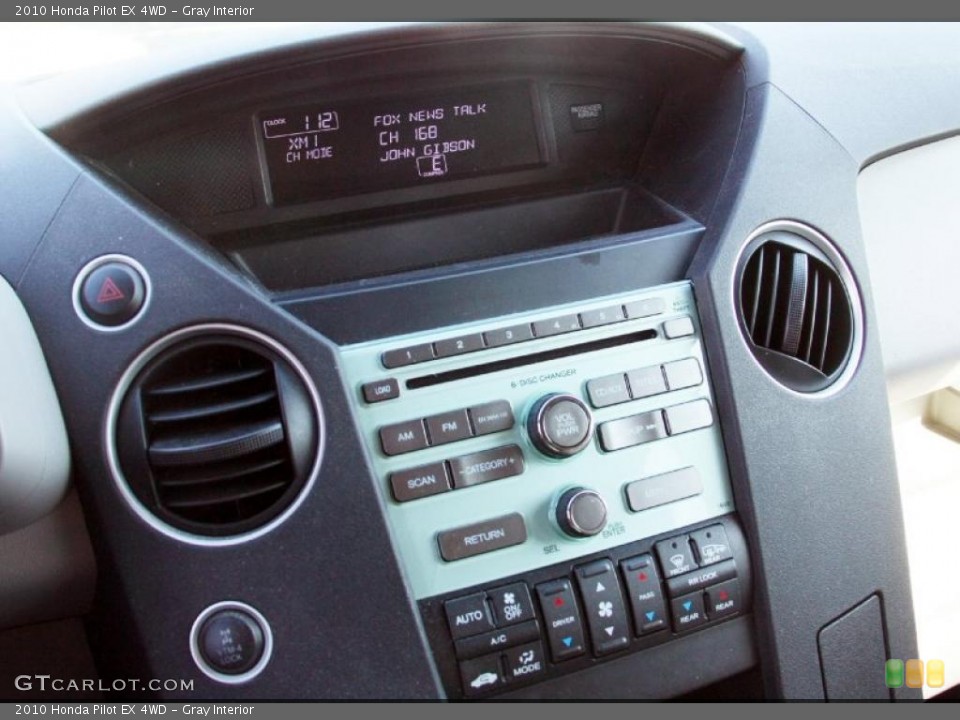 Gray Interior Controls for the 2010 Honda Pilot EX 4WD #45635553