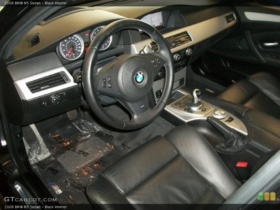 Black Interior Dashboard for the 2008 BMW M5 Sedan #45636233